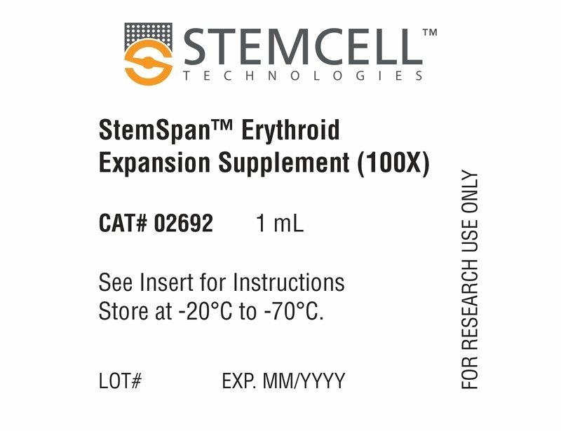 مکمل گسترش اریتروئید StemSpan™ (100X)