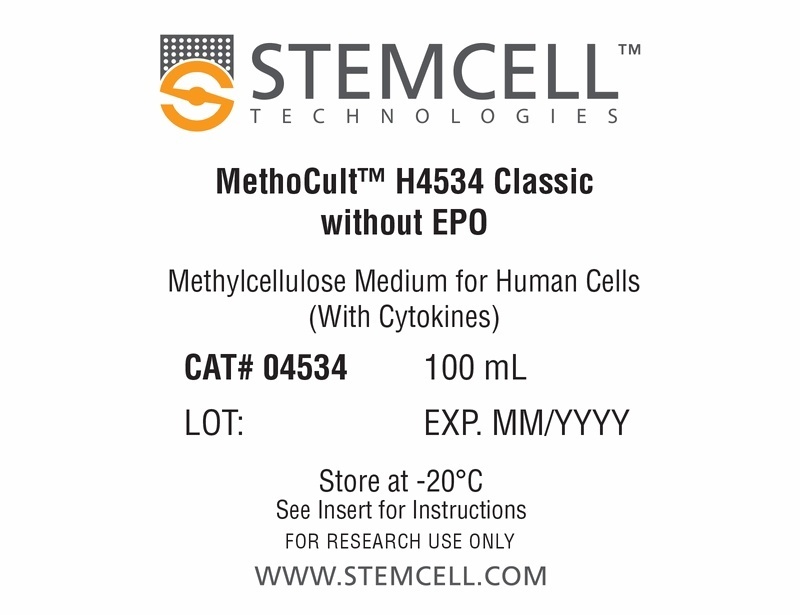 ماده کشت MethoCult™ H4534 کلاسیک بدون EPO