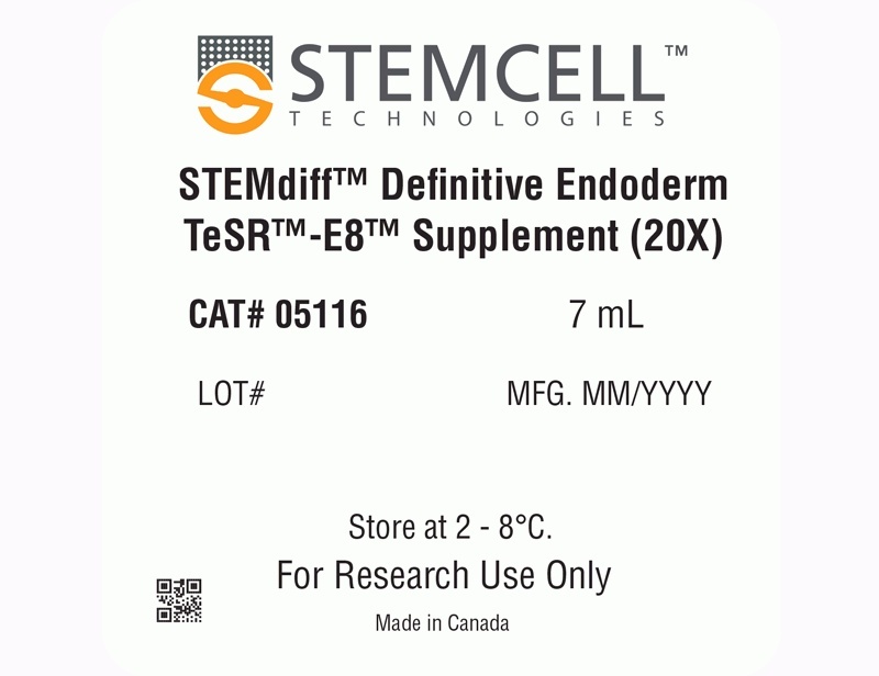 کیت اندودرم قطعی STEMdiff™ (بهینه‌سازی شده برای TeSR™-E8™)