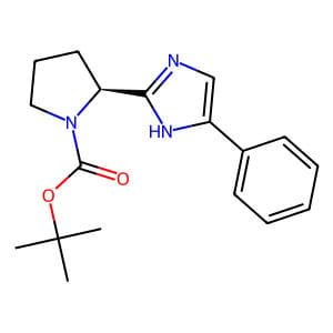 (S)-tert-Butyl 2-(5-phenyl-1H-imidazol-2-yl)pyrrolidine-1-carboxylate 100mg pack 1 * 100 mg